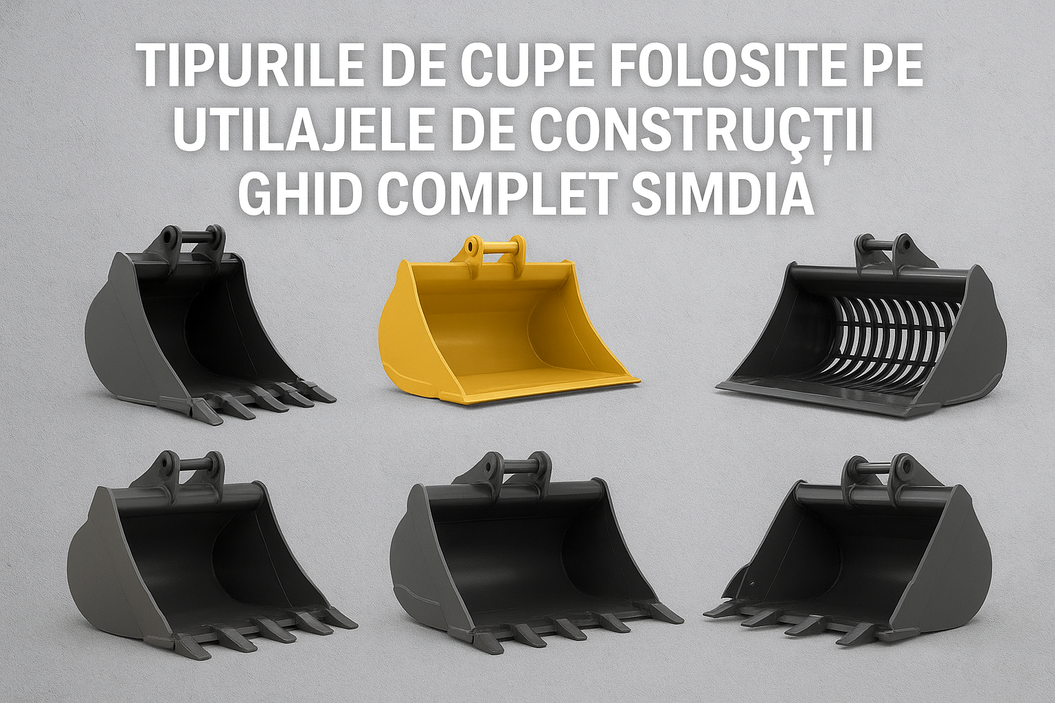 articol pentru alegerea tipului de cupa pentru utilajele de constructii